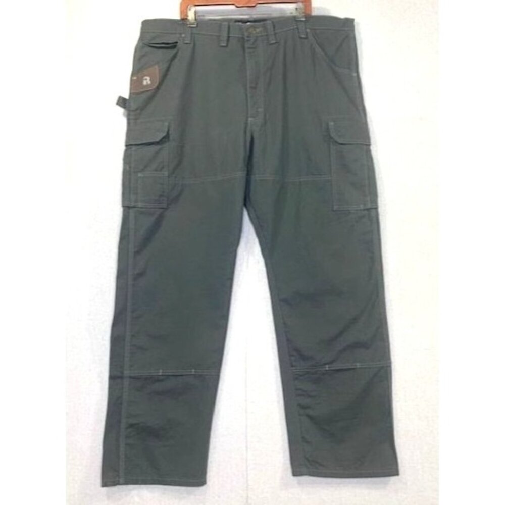 NWT‎ Wrangler Riggs Workwear Olive Ripstop Ranger Relaxed Fit 46x32 Cargo Pants